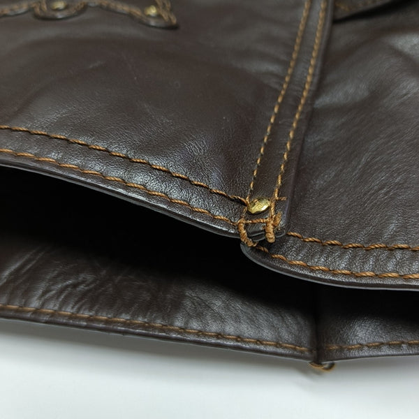 Calfskin Tote Bag Brown