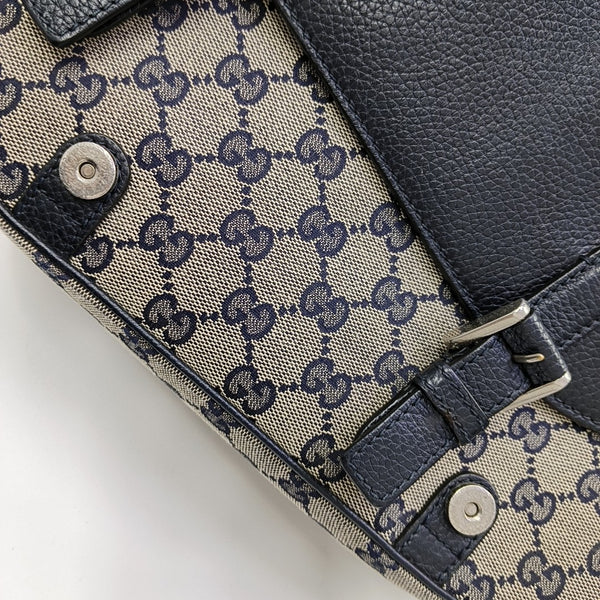 Monogram Canvas Shoulder Bag Beige
