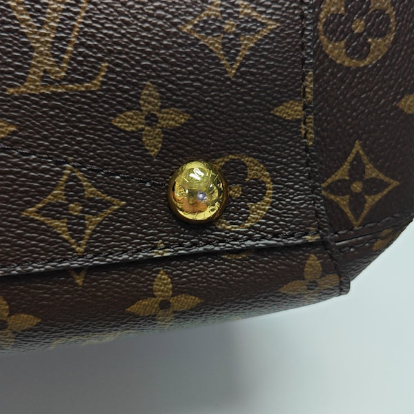 MONTAIGNE Monogram Coated Canvas Brown
