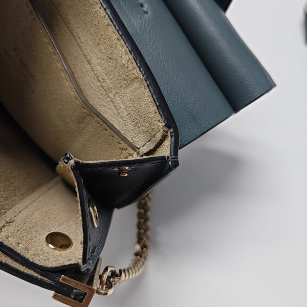 Faye Small Calfskin Blue
