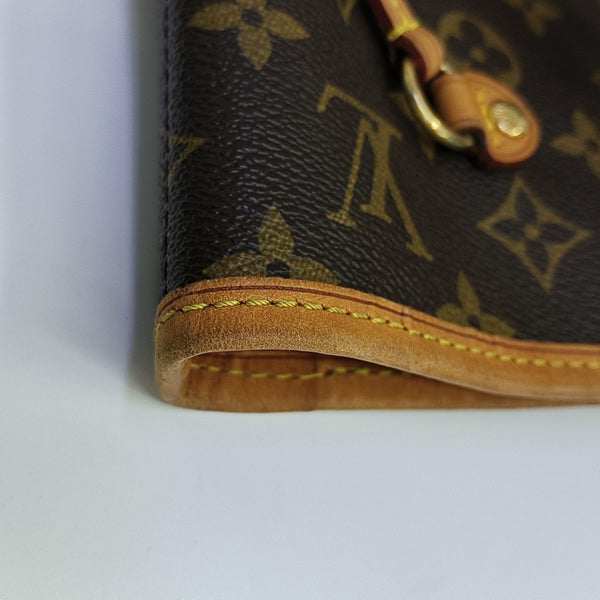 NEVERFULL MM Monogram Coated Canvas Brown