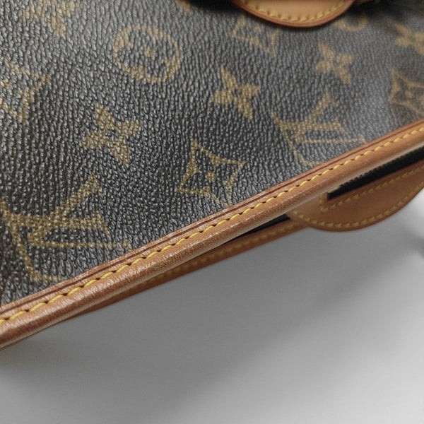 POPINCOURT Monogram Coated Canvas Brown