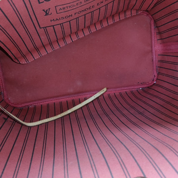NEVERFULL MM Monogram Coated Canvas Brown