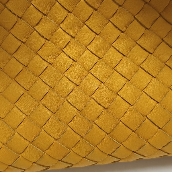 Lambskin Top Handle Bag Yellow