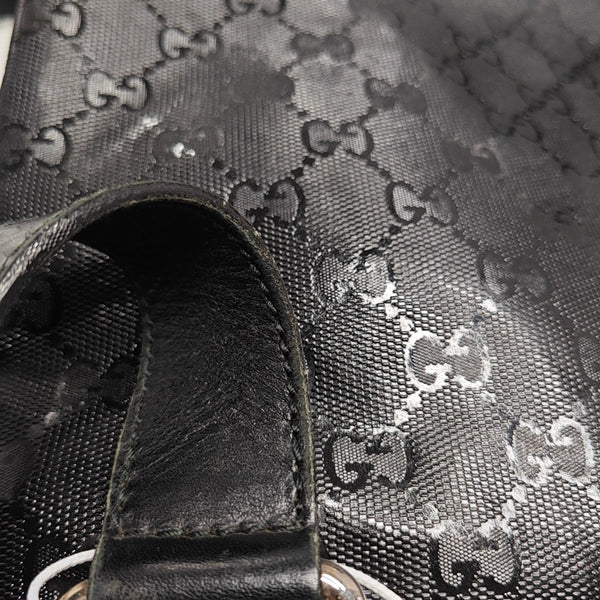 Monogram Coated Canvas Crossbody Bag Black