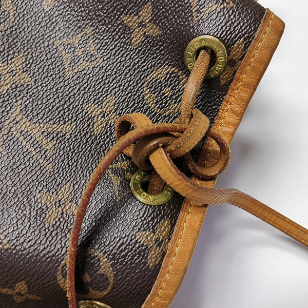 NOÉ BB Monogram Coated Canvas Brown