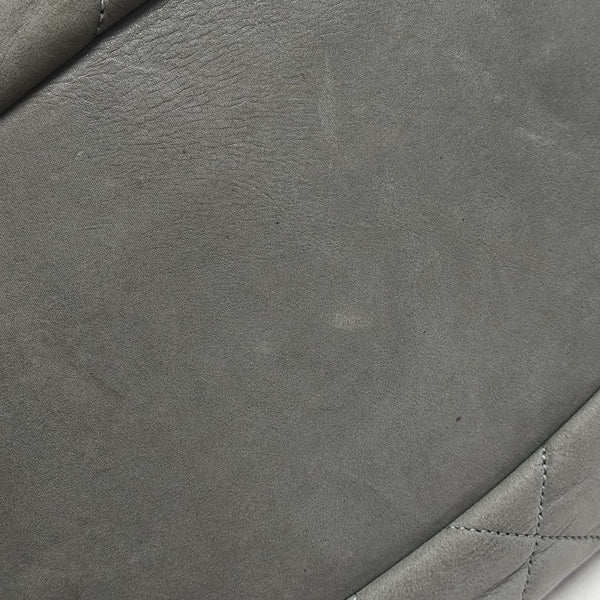 THE MIX Large Quilted Calfskin Gray