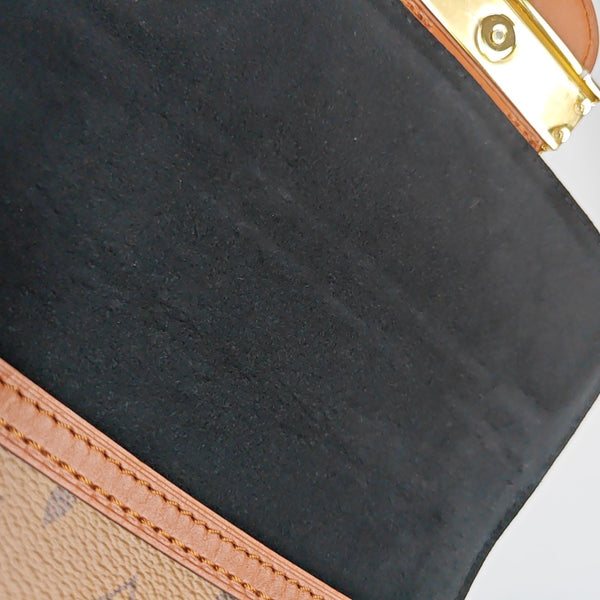 DAUPHINE Mini Monogram Coated Canvas Brown
