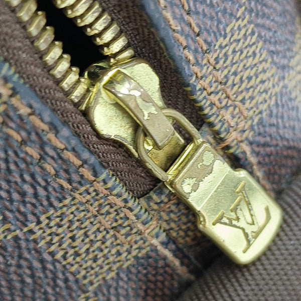 NAVIGLIO MM Damier Ebene Coated Canvas Brown