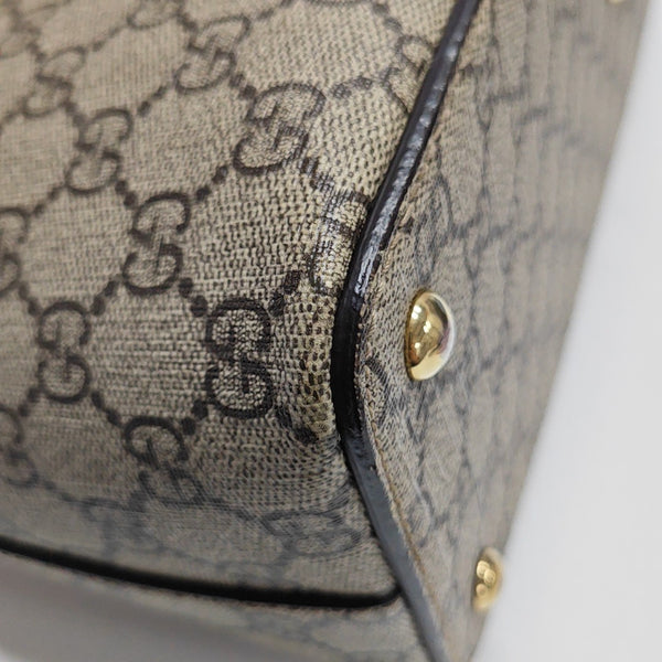 GG Blooms Monogram Coated Canvas Beige