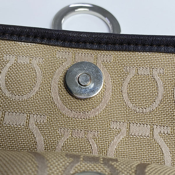 Canvas Top Handle Bag Brown