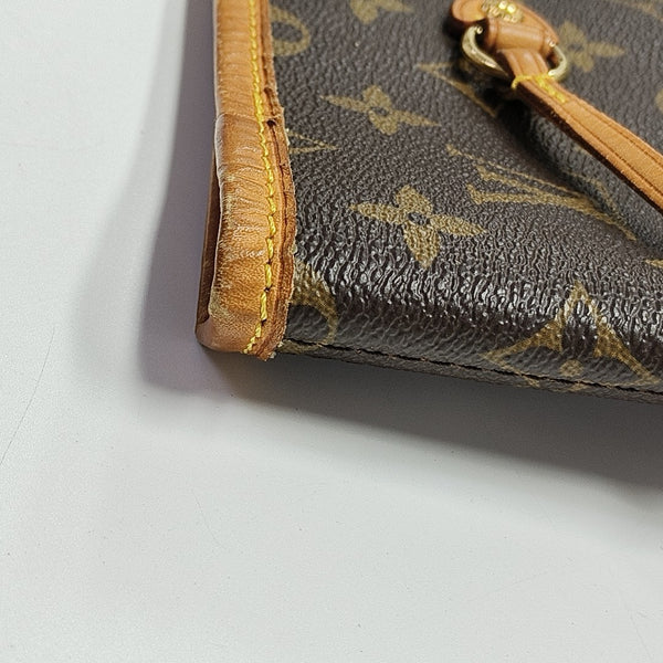 NEVERFULL GM Monogram Coated Canvas Brown