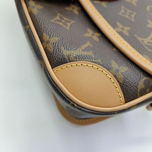 DIANE Monogram Coated Canvas Brown