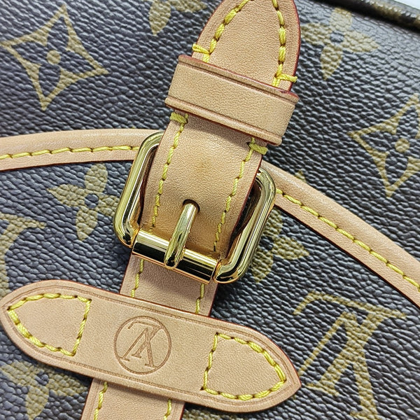 SAUMUR BB Monogram Coated Canvas Brown