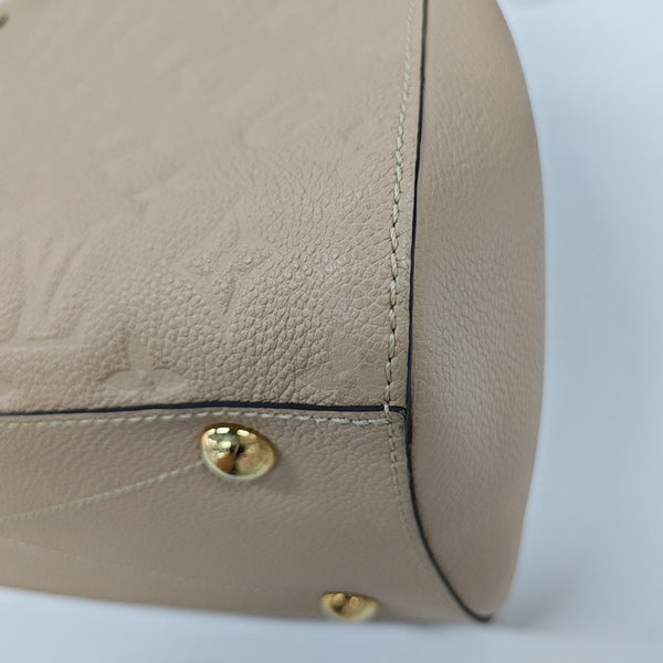 MONTAIGNE Monogram Calfskin Beige