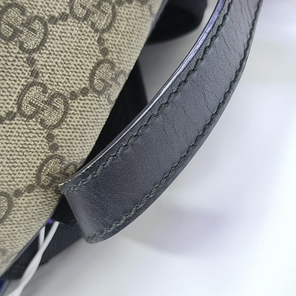 Monogram Coated Canvas Backpack Black