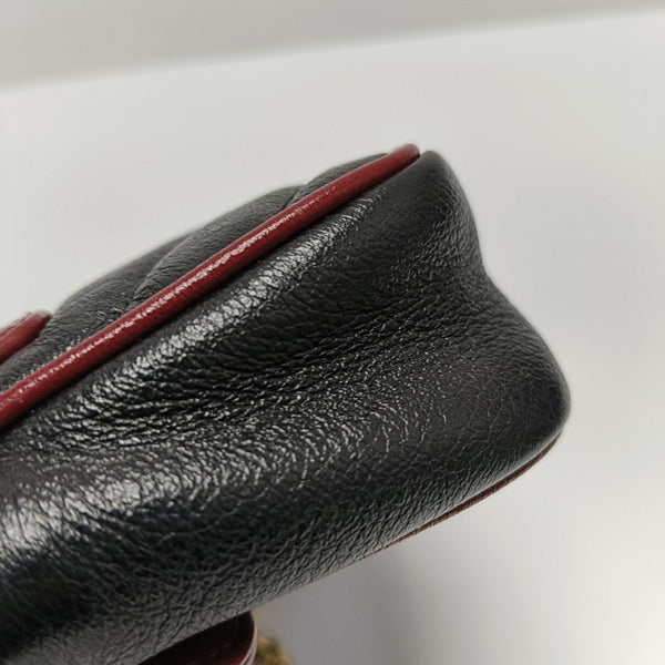 GG Marmont Super Mini Quilted Calfskin Black