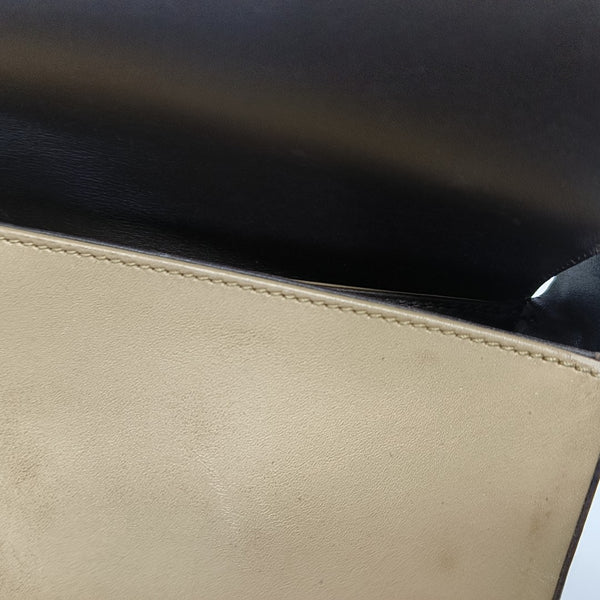 Calfskin Shoulder Bag Beige