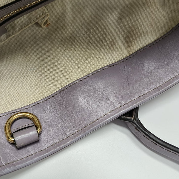 Monogram Canvas Tote Bag Brown