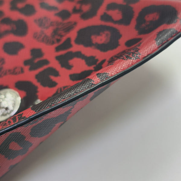 Calfskin Clutch Red