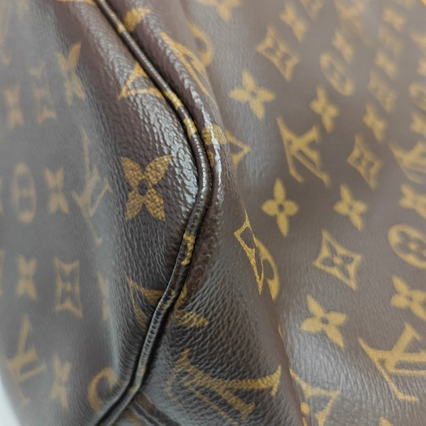 NEVERFULL MM Monogram Coated Canvas Brown