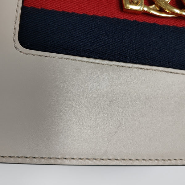 Sylvie Mini Calfskin White