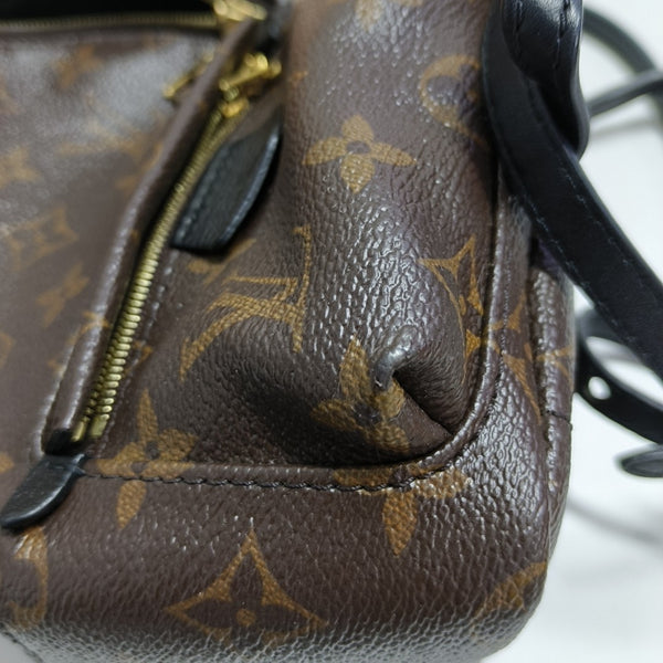 PALM SPRINGS Mini Monogram Coated Canvas Brown