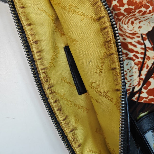 Calfskin Top Handle Bag Multicolor