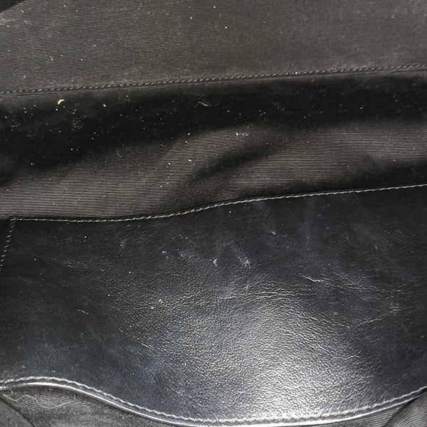 NIKI Medium Chevron Calfskin Black
