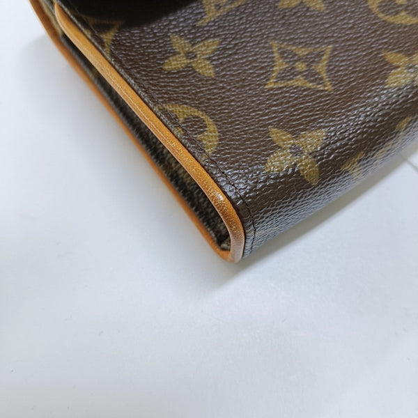 FLORENTINE Monogram Coated Canvas Brown