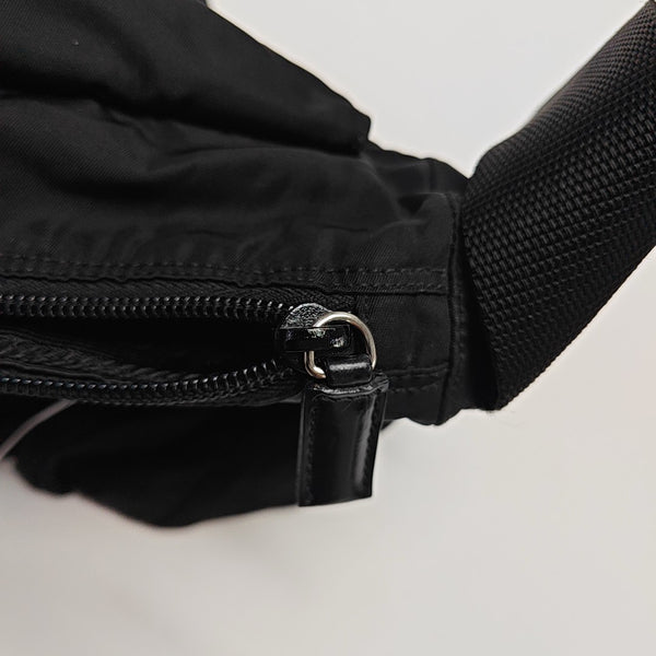Nylon Shoulder Bag Black