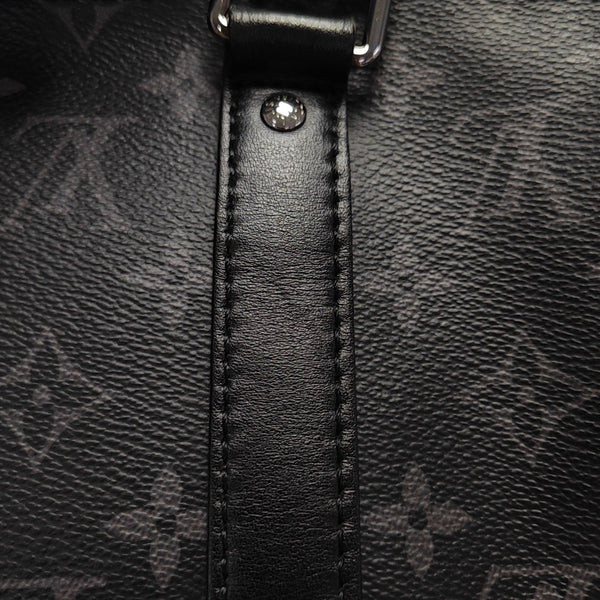KEEPALL 25 Monogram Coated Canvas Black
