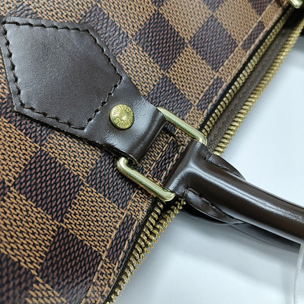SPEEDY 25 Lona revestida Damier Ebene Marrón