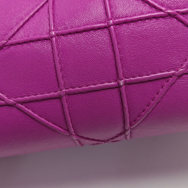 Cannage Calfskin Shoulder Bag Pink