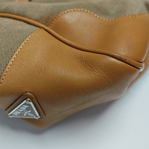 Fabric Tote Bag Brown