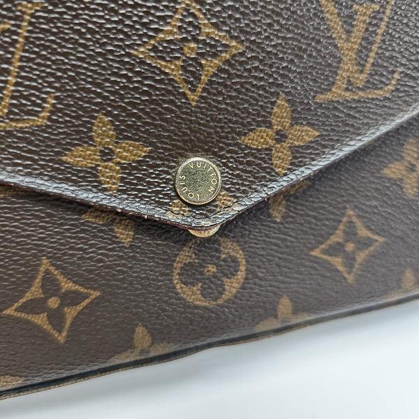 FÉLICIE Monogram Coated Canvas Brown