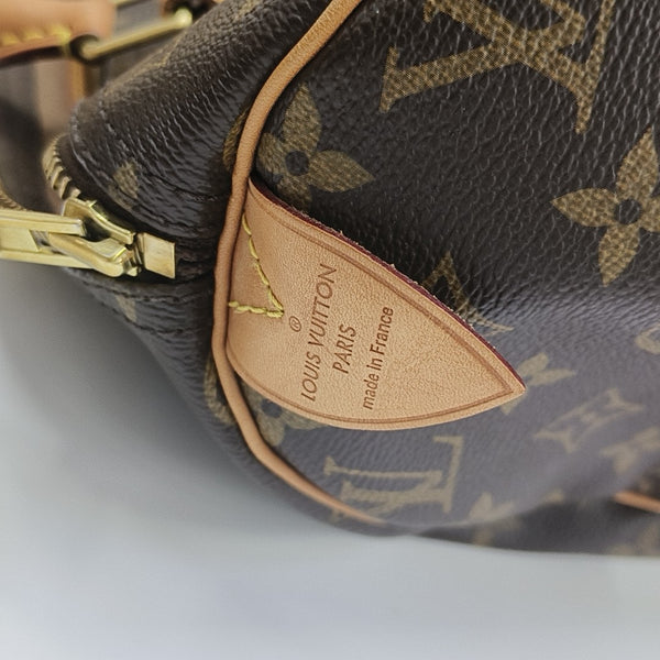SPEEDY 30 Monogram Coated Canvas Brown