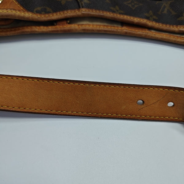 GALLIERA Monogram Coated Canvas Brown