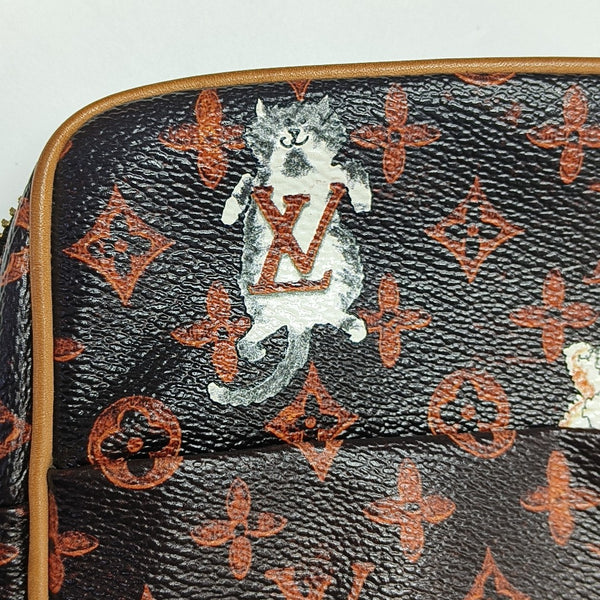DANUBE Monogram Coated Canvas Brown
