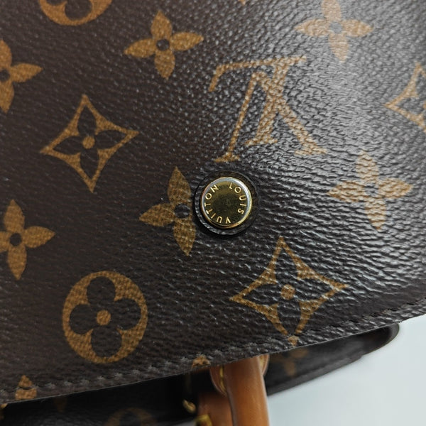 MONTAIGNE Monogram Coated Canvas Brown