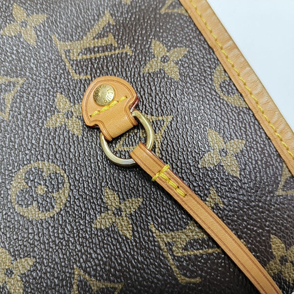 NEVERFULL GM Monogram Coated Canvas Brown