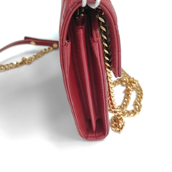 MONOGRAM Medium Quilted Calfskin Red
