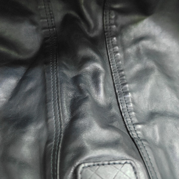 Calfskin Tote Bag Large Black