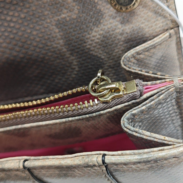 SERPENTI FOREVER Medium Quilted Python Beige