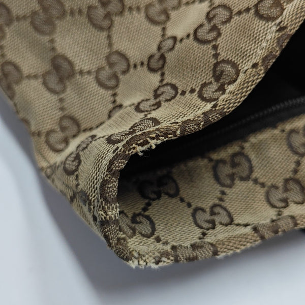 Monogram Canvas Top Handle Bag Brown