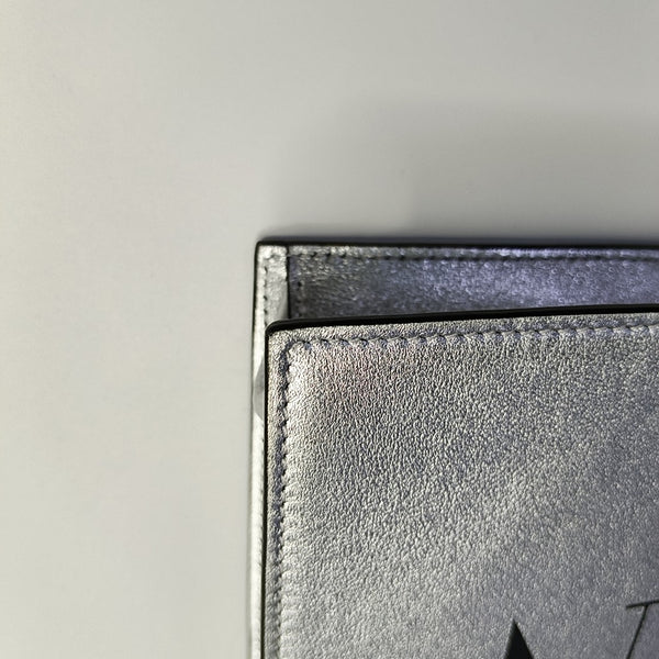 Vltn Calfskin Silver