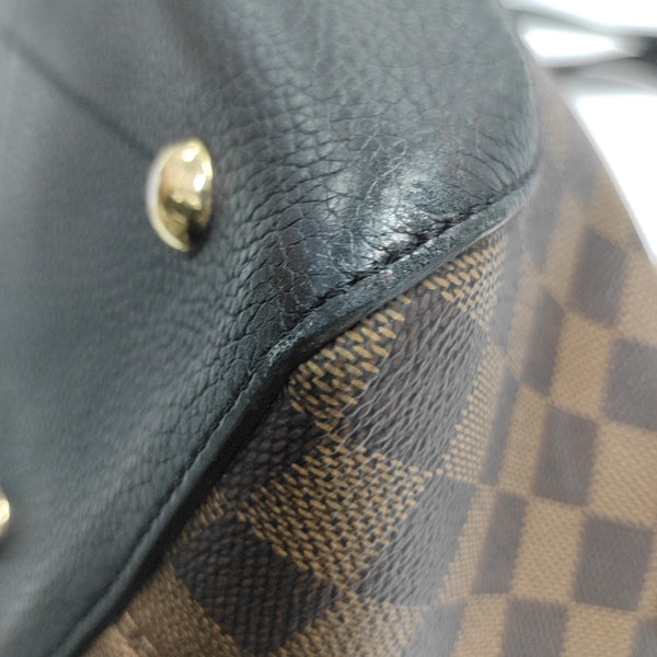 HYDE PARK Damier Ebene Coated Canvas Brown