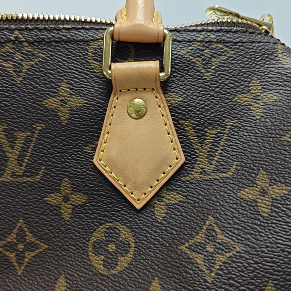 SPEEDY 25 Monogram Coated Canvas Brown