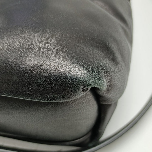 Quilted Leather Shoulder Bag Black