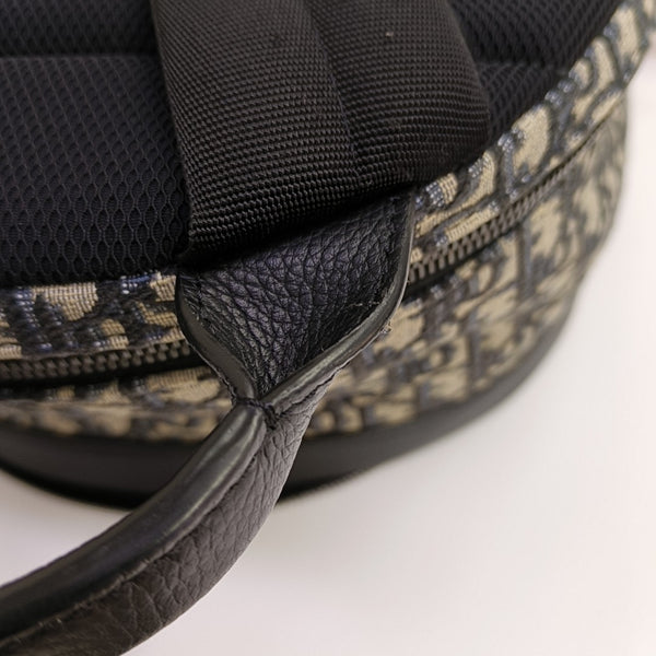 Oblique Canvas Backpack Blue